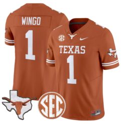TEX 2026 State Map & SEC Patch Vapor Limited Jersey - Stitched by Digigearus