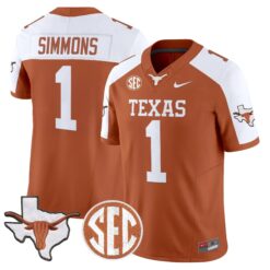 TEX 2026 State Map & SEC Patch Vapor Limited Jersey - Stitched by Digigearus