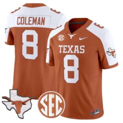 TEX 2026 State Map & SEC Patch Vapor Limited Jersey - Stitched by Digigearus
