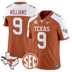 TEX 2026 State Map & SEC Patch Vapor Limited Jersey - Stitched by Digigearus