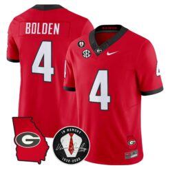 Georgia Bulldogs 2026 Georgia Map & Vince Dooley Patch Vapor Limited Jersey - Stitched by Digigearus