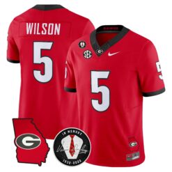 Georgia Bulldogs 2026 Georgia Map & Vince Dooley Patch Vapor Limited Jersey - Stitched by Digigearus