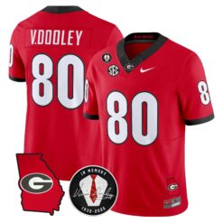 Georgia Bulldogs 2026 Georgia Map & Vince Dooley Patch Vapor Limited Jersey - Stitched by Digigearus