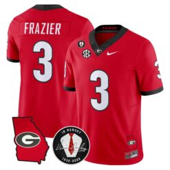 Georgia Bulldogs 2026 Georgia Map & Vince Dooley Patch Vapor Limited Jersey - Stitched by Digigearus