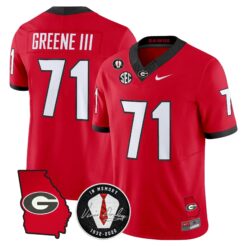 Georgia Bulldogs 2026 Georgia Map & Vince Dooley Patch Vapor Limited Jersey - Stitched by Digigearus