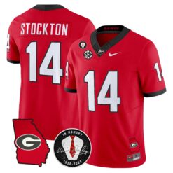 Georgia Bulldogs 2026 Georgia Map & Vince Dooley Patch Vapor Limited Jersey - Stitched by Digigearus