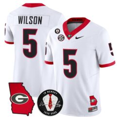 Georgia Bulldogs 2026 Georgia Map & Vince Dooley Patch Vapor Limited Jersey - Stitched by Digigearus