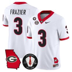 Georgia Bulldogs 2026 Georgia Map & Vince Dooley Patch Vapor Limited Jersey - Stitched by Digigearus