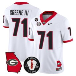 Georgia Bulldogs 2026 Georgia Map & Vince Dooley Patch Vapor Limited Jersey - Stitched by Digigearus