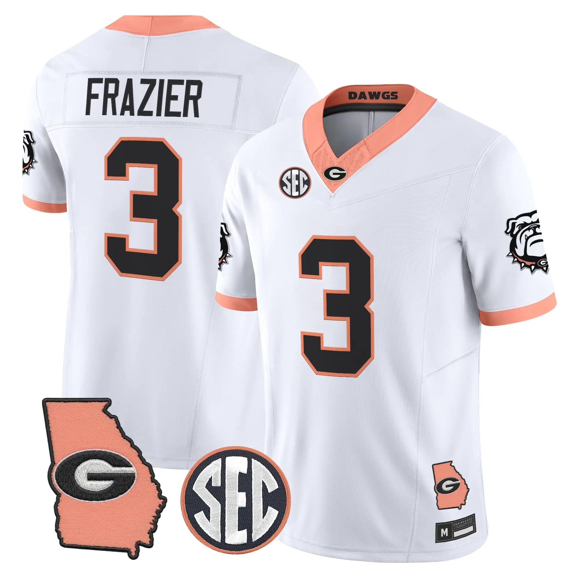 Georgia Bulldogs The Big Peach Vapor Limited Jersey - Stitched by Digigearus