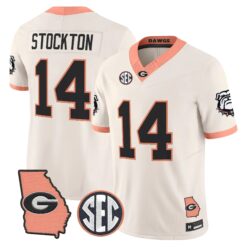 Georgia Bulldogs The Big Peach Vapor Limited Jersey - Stitched by Digigearus