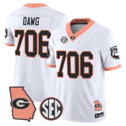 Georgia Bulldogs The Big Peach Vapor Limited Jersey - Stitched by Digigearus