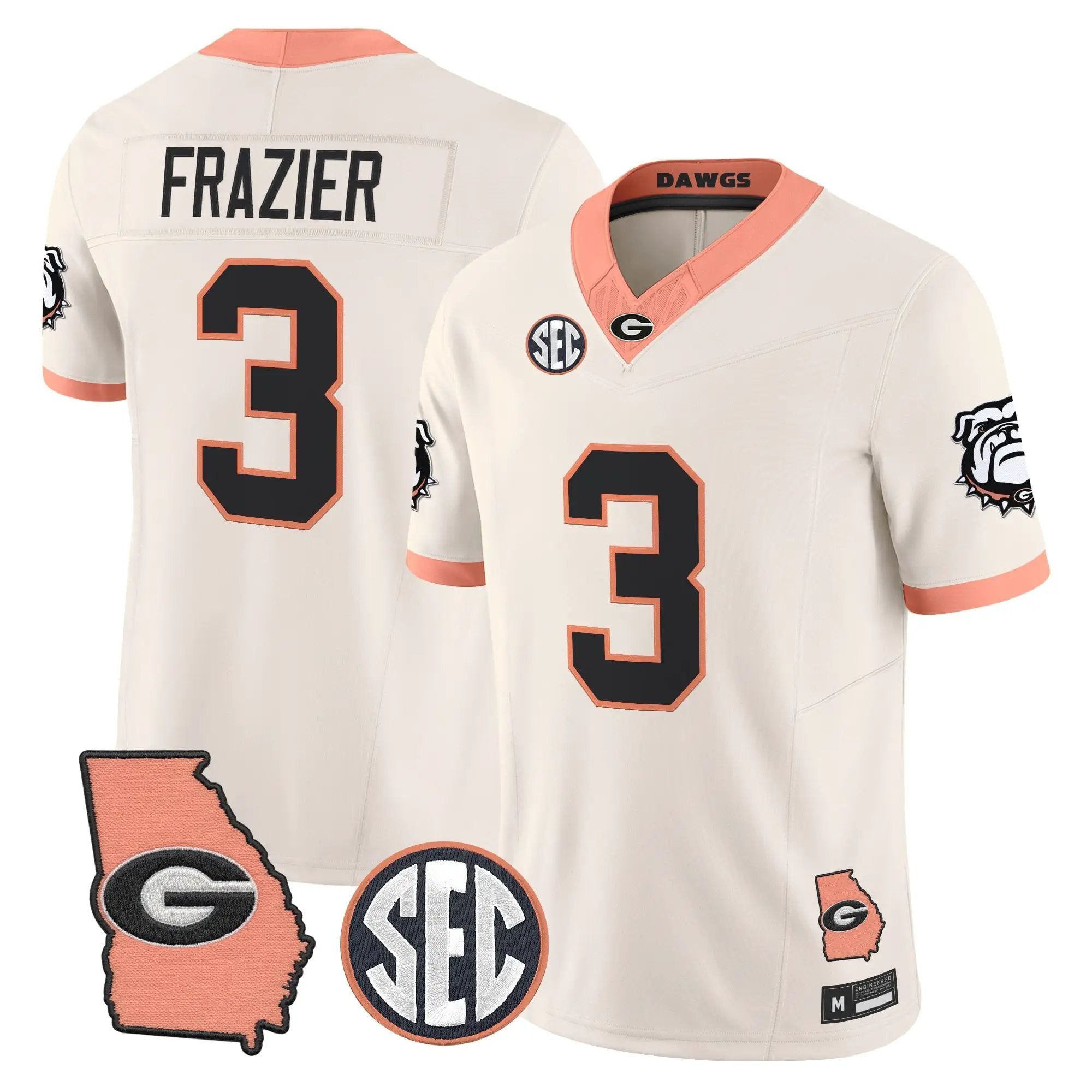 Georgia Bulldogs The Big Peach Vapor Limited Jersey - Stitched by Digigearus