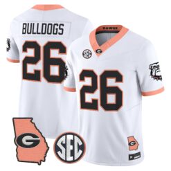Georgia Bulldogs The Big Peach Vapor Limited Jersey - Stitched by Digigearus