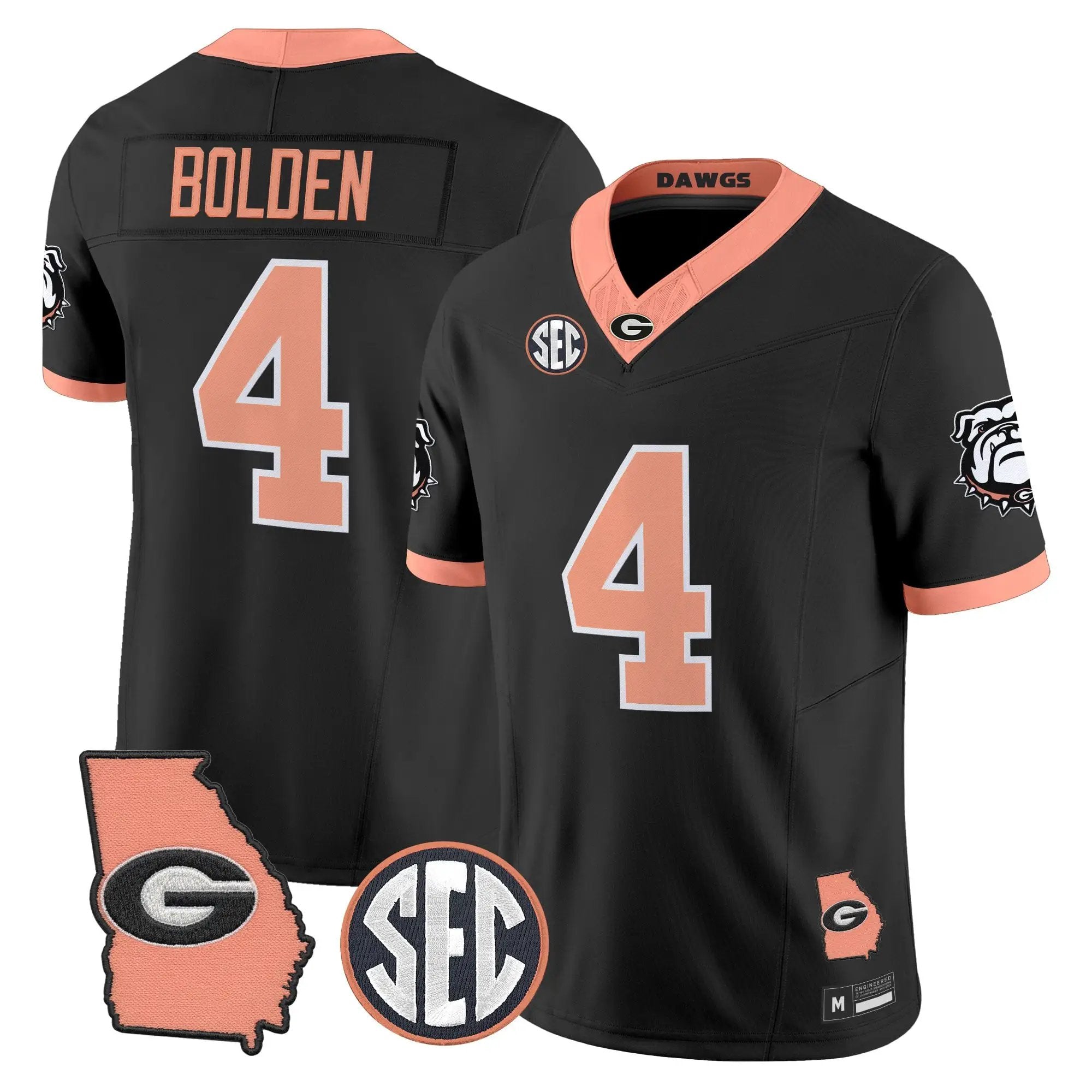 Georgia Bulldogs The Big Peach Vapor Limited Jersey - Stitched by Digigearus