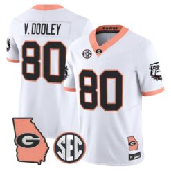 Georgia Bulldogs The Big Peach Vapor Limited Jersey - Stitched by Digigearus
