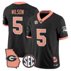 Georgia Bulldogs The Big Peach Vapor Limited Jersey - Stitched by Digigearus
