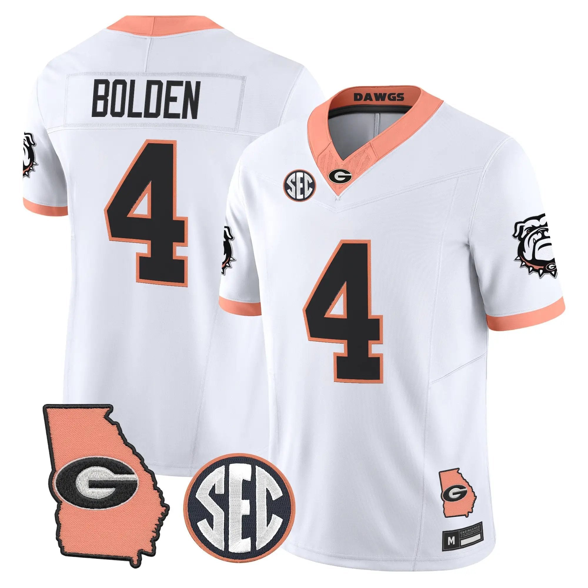 Georgia Bulldogs The Big Peach Vapor Limited Jersey - Stitched by Digigearus