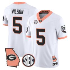 Georgia Bulldogs The Big Peach Vapor Limited Jersey - Stitched by Digigearus