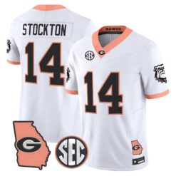 Georgia Bulldogs The Big Peach Vapor Limited Jersey - Stitched by Digigearus