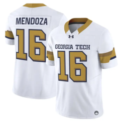 Alberto Mendoza Jersey #16 Georgia Tech Yellow Jackets 2026 Limited Stitched by My Store NCAA Football Jerseys