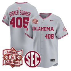 Boomer Sooner Jersey #405 Oklahoma 2026 National Champions Patch Stitched by My Store