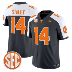 Braylon Staley Jersey #14 Tennessee Vols 2026 Vapor Limited Stitched by My Store NCAA Football Jerseys