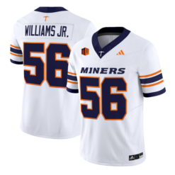 Brian Williams Jr Jersey #56 UTEP Miners 2016 Vapor Limited Stitched by My Store NCAA Football Jerseys