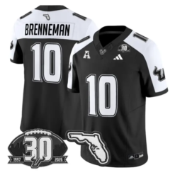 Brody Brenneman Jersey #10 South Florida Bulls 30th Patch Stitched by My Store NCAA Football Jerseys