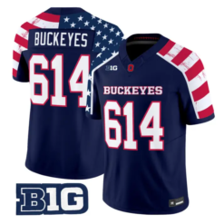 CJ Donaldson Jersey #12 Ohio State America 250 Edition Vapor Limited Stitched by My Store NCAA Football Jerseys
