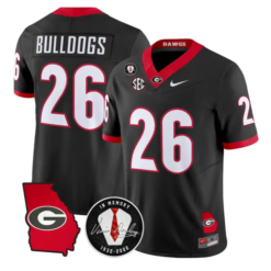 Bulldogs Jersey #26 Georgia Bulldogs 2026 Vince Dooley Stitched by My Store NCAA Football Jerseys