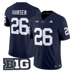 Carson Hansen Jersey #26 Penn State Nittany 2026 Limited Stitched by My Store NCAA Football Jerseys