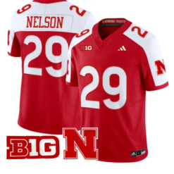 Carter Nelson Jersey #29 Nebraska Cornhuskers 2026 Vapor Limited Stitched by My Store NCAA Football Jerseys