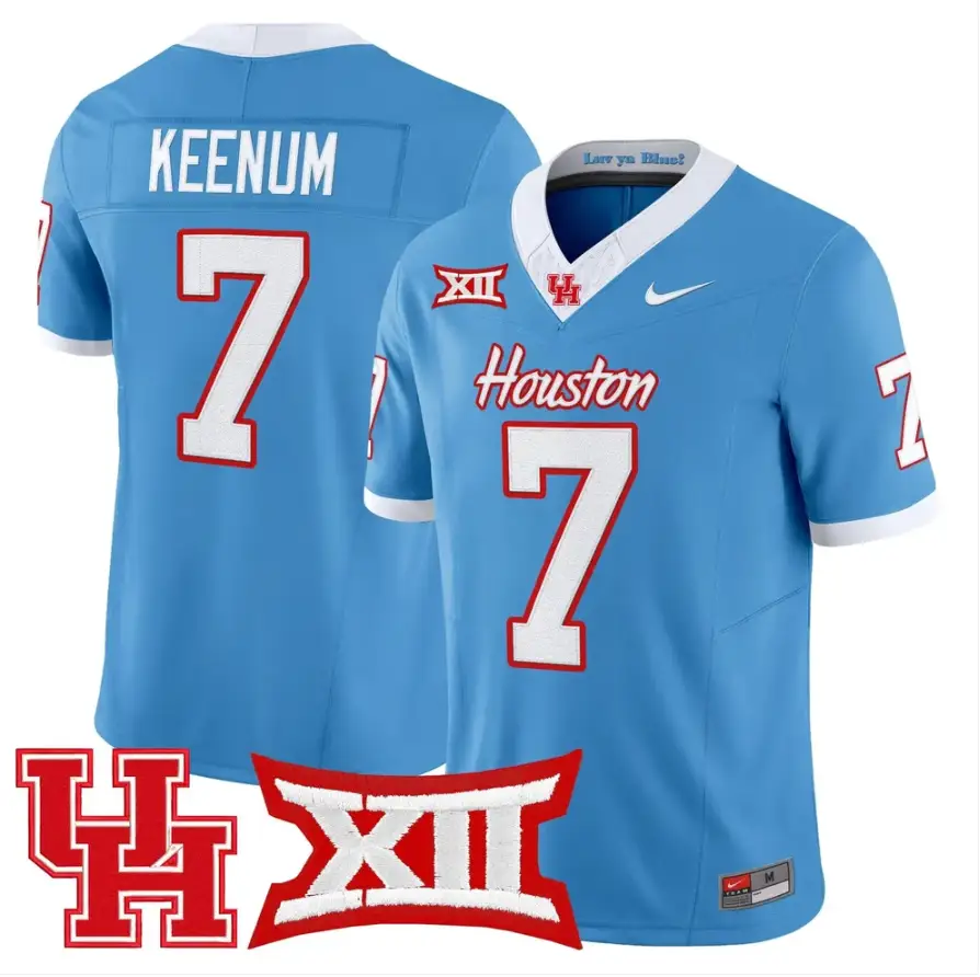 Case Keenum Jersey #7 Houston Cougars 2026 Vapor Limited Stitched by My Store NCAA Football Jerseys