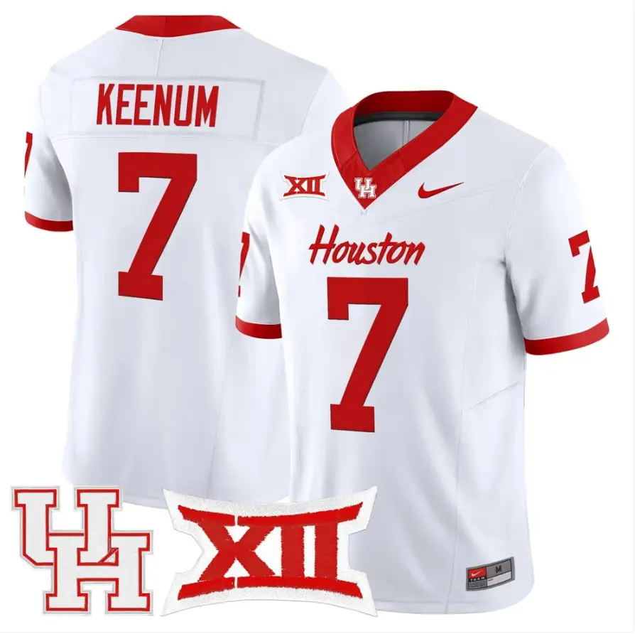 Case Keenum Jersey #7 Houston Cougars 2026 Vapor Limited Stitched by My Store NCAA Football Jerseys
