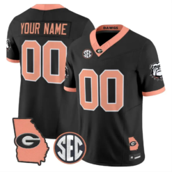 Custom Georgia Bulldogs Jersey Name, Number 2026 The Big Peach Stitched by My Store NCAA Football Jerseys