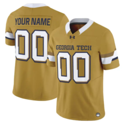 Custom Georgia Tech Yellow Jackets Jersey 2026 Vapor Limited Stitched by My Store NCAA Football Jerseys