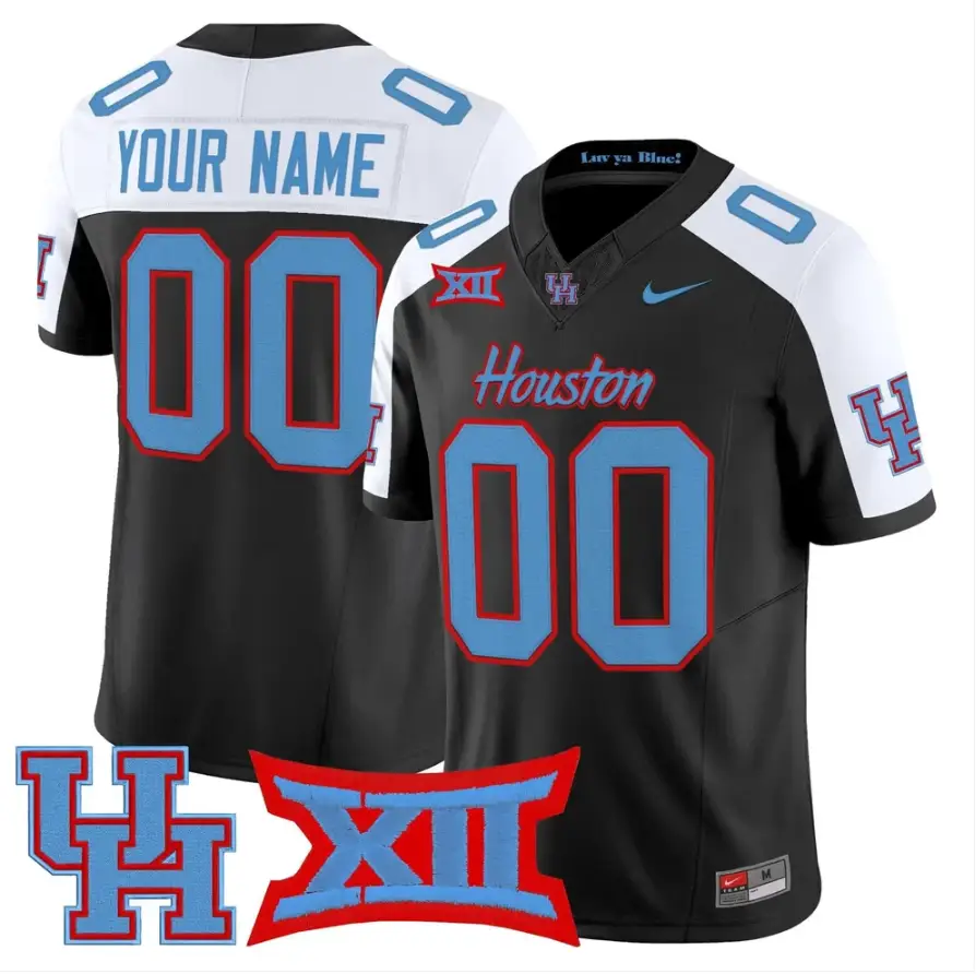 Custom Houston Cougars Jersey Name, Number 2026 Vapor Limited Stitched by My Store NCAA Football Jerseys