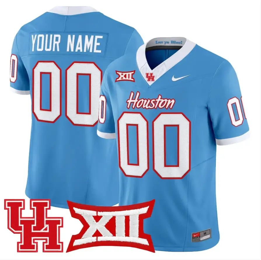 Custom Houston Cougars Jersey Name, Number 2026 Vapor Limited Stitched by My Store NCAA Football Jerseys