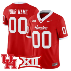 Custom Houston Cougars Jersey Name, Number 2026 Vapor Limited Stitched by My Store NCAA Football Jerseys