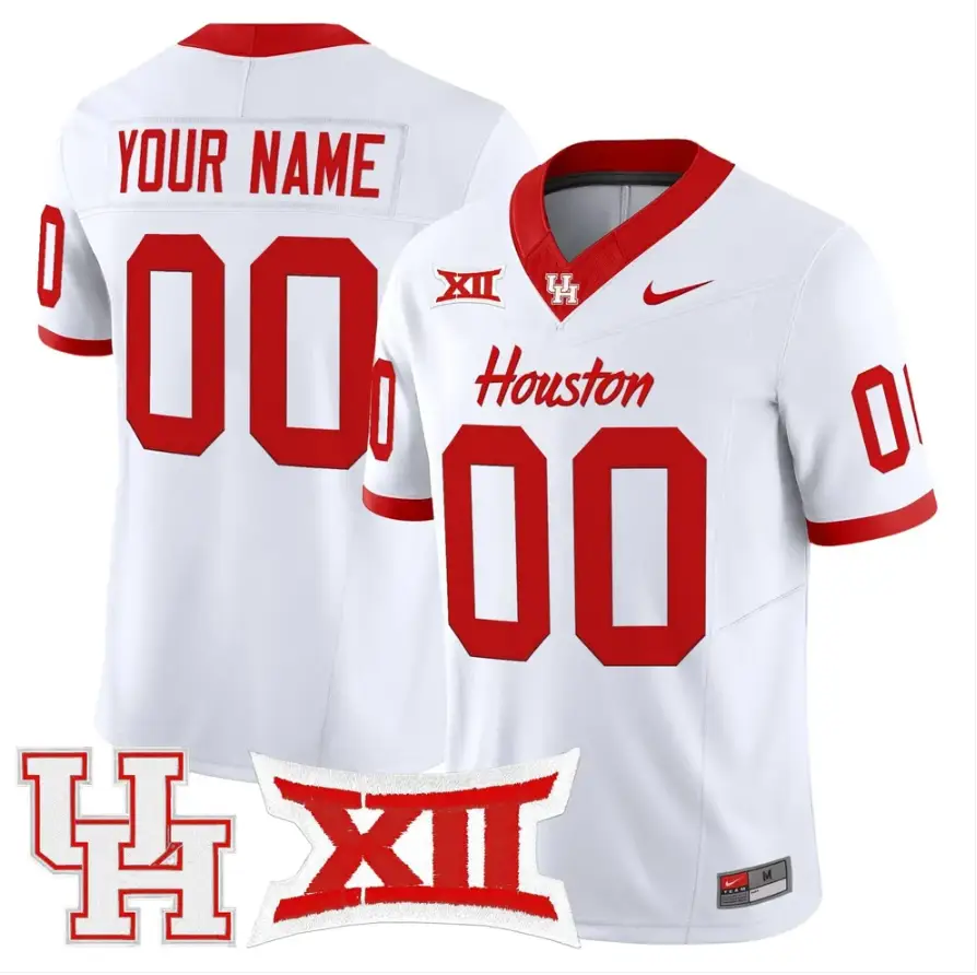 Custom Houston Cougars Jersey Name, Number 2026 Vapor Limited Stitched by My Store NCAA Football Jerseys