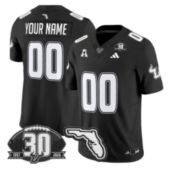 Custom South Florida Bulls Jersey 30th Anniversary Patch Stitched by My Store NCAA Football Jerseys