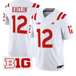 Daniel Kaelin Jersey #12 Nebraska Cornhuskers 2026 Vapor Limited Stitched by My Store NCAA Football Jerseys