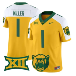 Dre'lon Miller Jersey #1 Baylor Bears 2026 Vapor Limited Stitched by My Store NCAA Football Jerseys