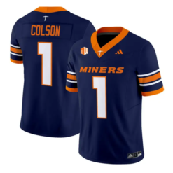 EJ Colson Jersey #1 UTEP Miners 2016 Vapor Limited Stitched by My Store NCAA Football Jerseys