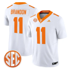 Faizon Brandon Jersey #11 Tennessee Vols 2026 Vapor Limited Stitched by My Store NCAA Football Jerseys