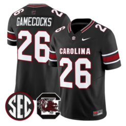 Gamecocks Jersey #26 South Carolina Gamecocks 2026 Stitched by My Store NCAA Football Jerseys