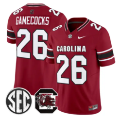 Gamecocks Jersey #26 South Carolina Gamecocks 2026 Stitched by My Store NCAA Football Jerseys