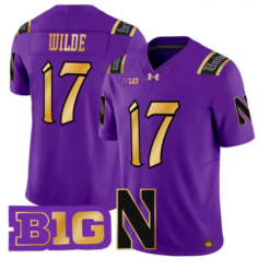 Griffin Wilde Jersey #17 Northwestern Wildcats 2026 Vapor Limited Stitched by My Store NCAA Football Jerseys