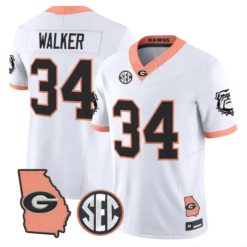 Herschel Walker Jersey #34 Georgia Bulldogs 2026 The Big Peach Stitched by My Store NCAA Football Jerseys